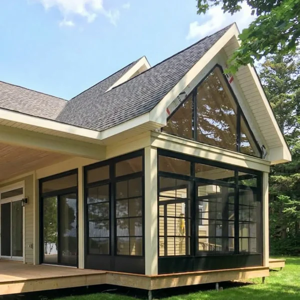 Georgia porch converted into a comfortable 3-season room.